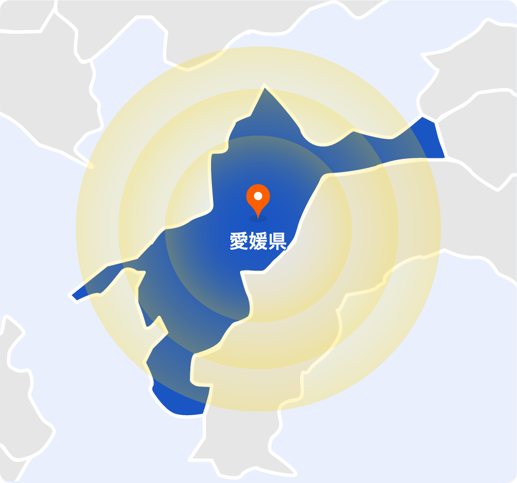 愛媛県のエリア