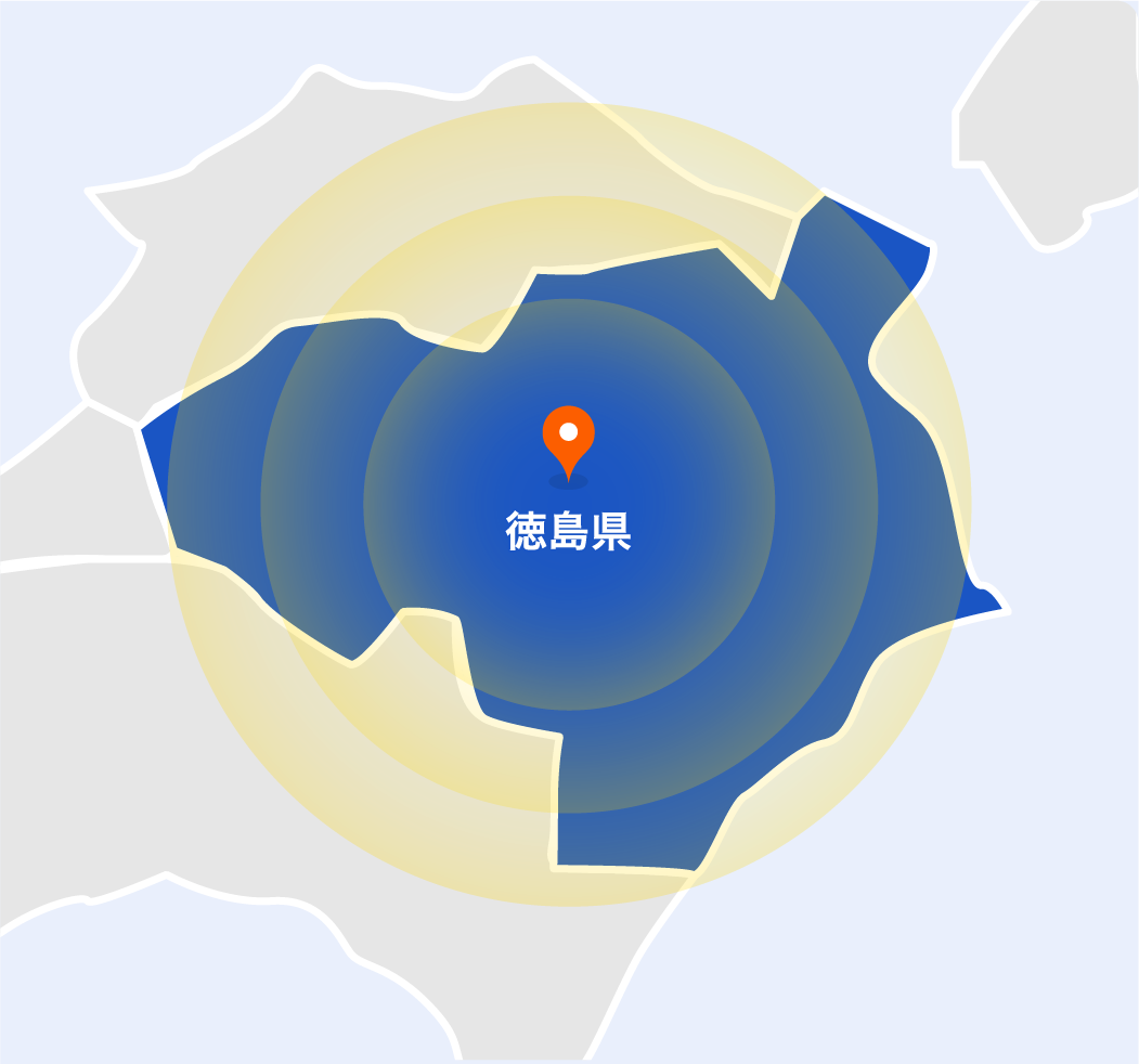 徳島県のエリア